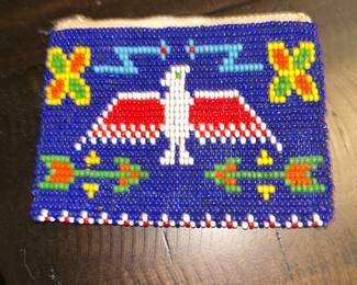 Hand made by Mohican tribe in upstate New York, early 1950’s.  Leather interior.