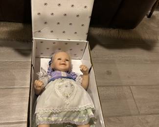 Ashton Drake collectors doll, certificate of authenticity.  “With faith all is possible”.  “Gods smallest hands bring the greatest joy” - very rare