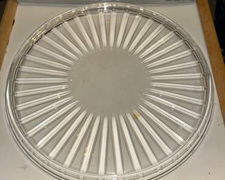 Mikasa crystal cake plate, mid 1980’s
