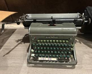 Siemag German typewriter, 1950’s