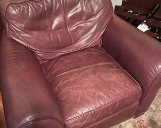 We have two leather chairs 