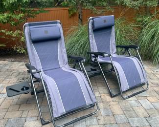 Two  zero gravity lounge chairs purchased this year