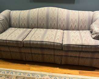 Couch and oriental rugs 