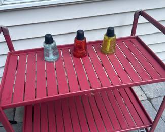 Folding cart  on wheels great for tail gate parties 