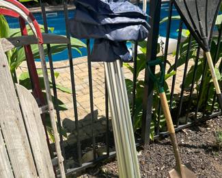 Sled and garden tools 