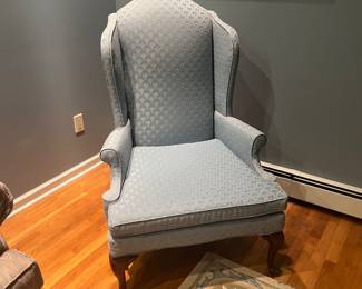 Wing back chair with Queen Anne legs we have two 