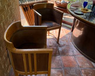A pair of these mid century chairs