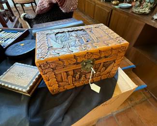 Hand carved box