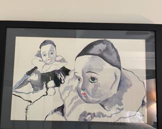 Framed painting