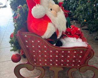 Santa Claus and his sled