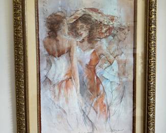 Signed framed lithograph