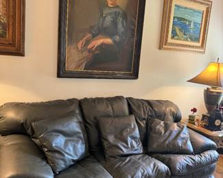 Leather sofa