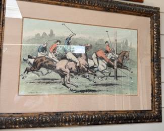 Polo Match framed art