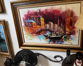 Cityscape painting
