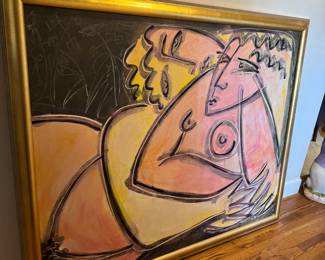 Large painting by A.R. "Randy Wood