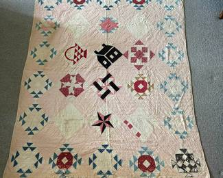 HUGE Collection of Homemade Antique and Vintage Hand-stitched Quilts: Arts and Crafts, Eight Point Star,Patchwork, Feed Sack, Fan, Block Pattern, American Southern, Diamond, Jacobs Ladder