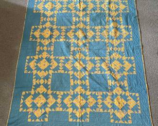 HUGE Collection of Homemade Antique and Vintage Hand-stitched Quilts: Arts and Crafts, Eight Point Star,Patchwork, Feed Sack, Fan, Block Pattern, American Southern, Diamond, Jacobs Ladder