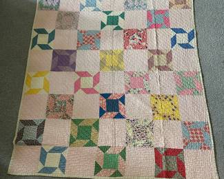 HUGE Collection of Homemade Antique and Vintage Hand-stitched Quilts: Arts and Crafts, Eight Point Star,Patchwork, Feed Sack, Fan, Block Pattern, American Southern, Diamond, Jacobs Ladder