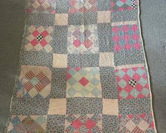 HUGE Collection of Homemade Antique and Vintage Hand-stitched Quilts: Arts and Crafts, Eight Point Star,Patchwork, Feed Sack, Fan, Block Pattern, American Southern, Diamond, Jacobs Ladder