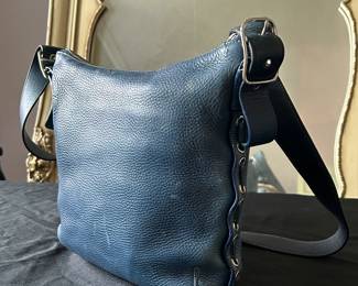 Coach Blue Leather Purse 935