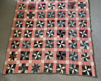 HUGE Collection of Homemade Antique and Vintage Hand-stitched Quilts: Arts and Crafts, Eight Point Star,Patchwork, Feed Sack, Fan, Block Pattern, American Southern, Diamond, Jacobs Ladder