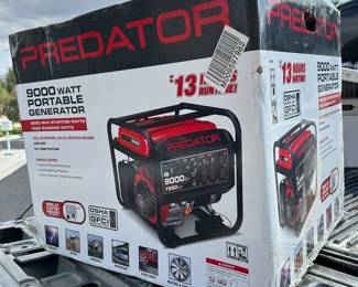New In Box PREDATOR 9000 Watt Portable Generator 