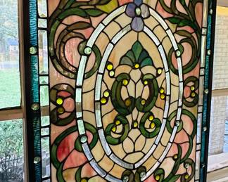 Stained glass window. 
