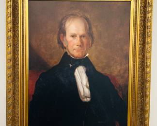 Antique 19th century portrait in period frame.  