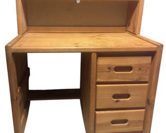 Vintage Solid Wood Hutch Desk