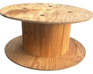 Oversized Wooden Cable Spool