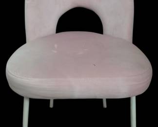 Blush Pink Velvet Chair