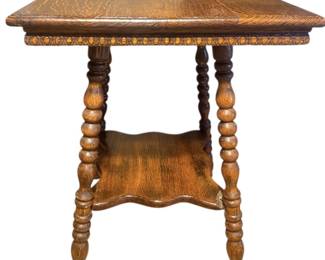 Vintage Oak Wood Parlor Table