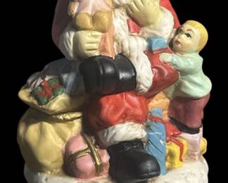 Musical Porcelain Santa