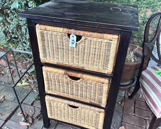 wicker dresser