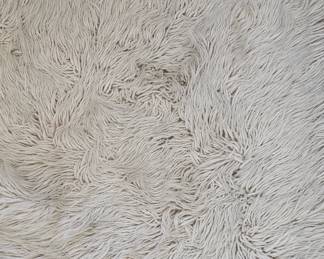 Large Vintage 1970s Flokati Wool Rug