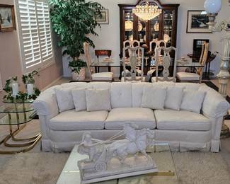Sofa and matching loveseat