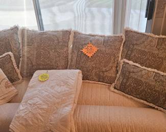 Sofa with pillows now  $48.75