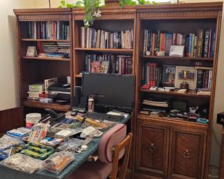 Full office!  Books $2 each hardcover, $1 each softcover 