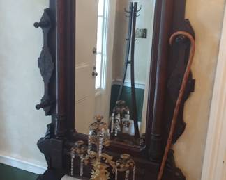 Marble Top Victorian Hall Tree