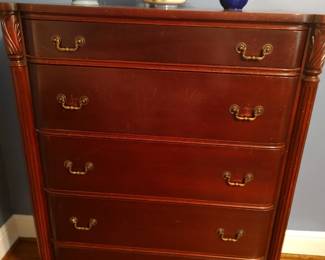 Antique Chest of Drawers with Matching Bed & Dresser