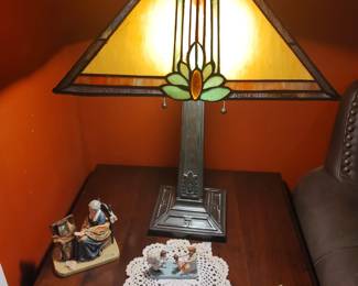 Matching Pair Stained Glass Lamps