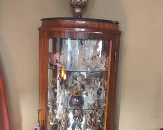Oval Front Corner Cabinet