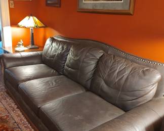 Leather Couch & Matching Chairs