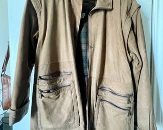 Leather coat