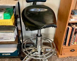 Motorcycle Saddle Seat Swivel Bar Stool
