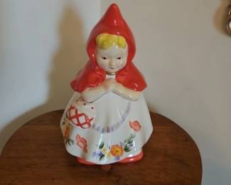 RED RIDING HOOD COOKIE JAR