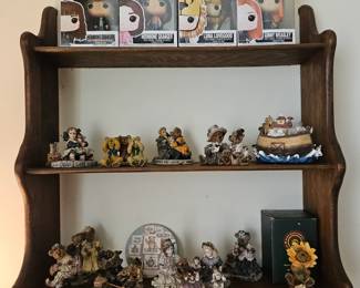 BOYDS BEAR FIGURES AND HARRY POTTER BIG HEADS