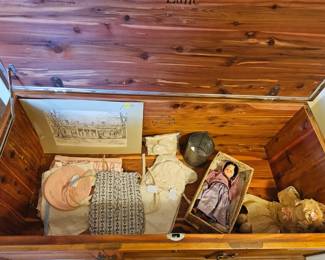 ANTIQUE BABY CLOTHES AND DOLLS