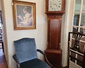 FEDERAL STYLE MAHOGANY HAND BUILT TALL CLOCK
