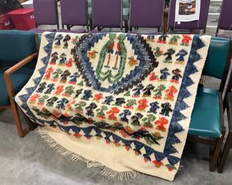 Peruvian or Guatemalan Wool Blanket 